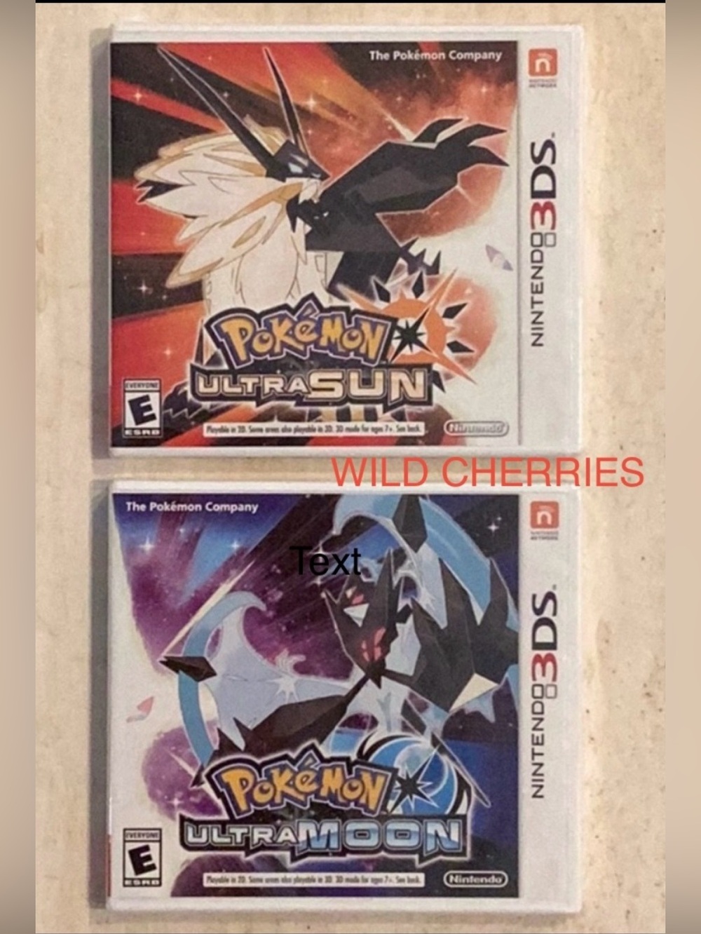 New Pokemon Ultra Sun Nintendo 3DS Game & Pokemon Ultra Moon 3DS Games Sealed
